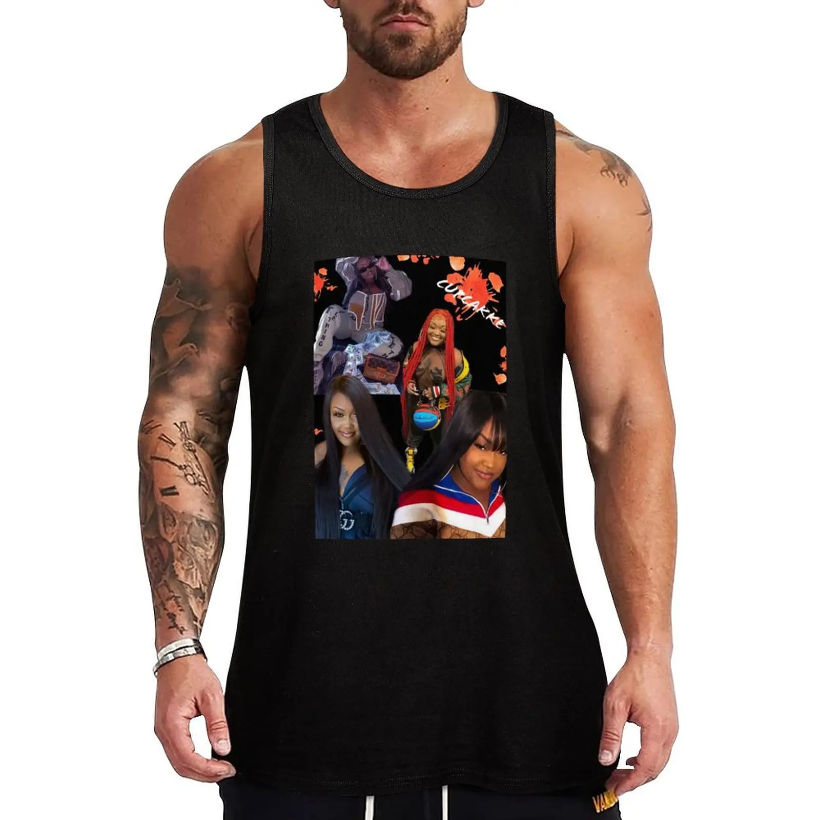 cupcaKKe merch Tank Top cute tops Male vest Men's clothing brands singlets for men