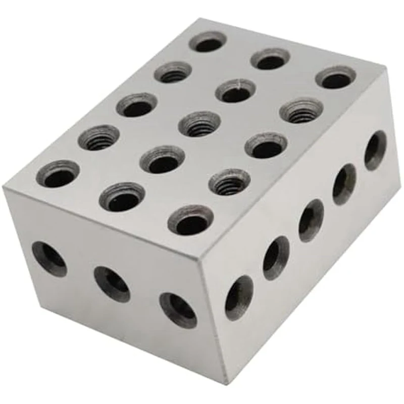 New-2-3-4In Blocks Matched Pair 23 Holes 0.0003 Precision Ground Machinist Set Up Blocks HRC 55-62 (2-3-4 Blocks 0.0003In)