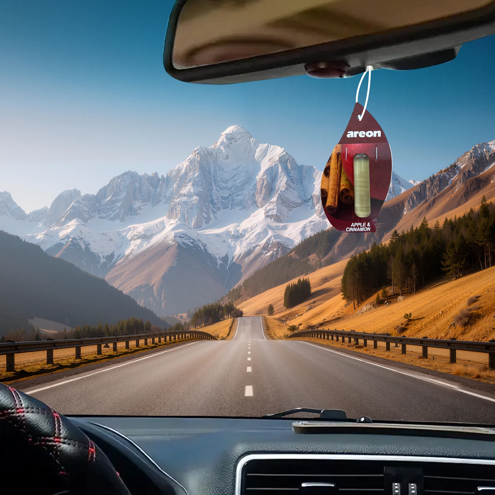 Areon 5/20pcs Apple Scent Car Air Freshener, Natural Tea-Scented Paper, Car-Mounted Hanging Type, Car Interior Accessories view 3