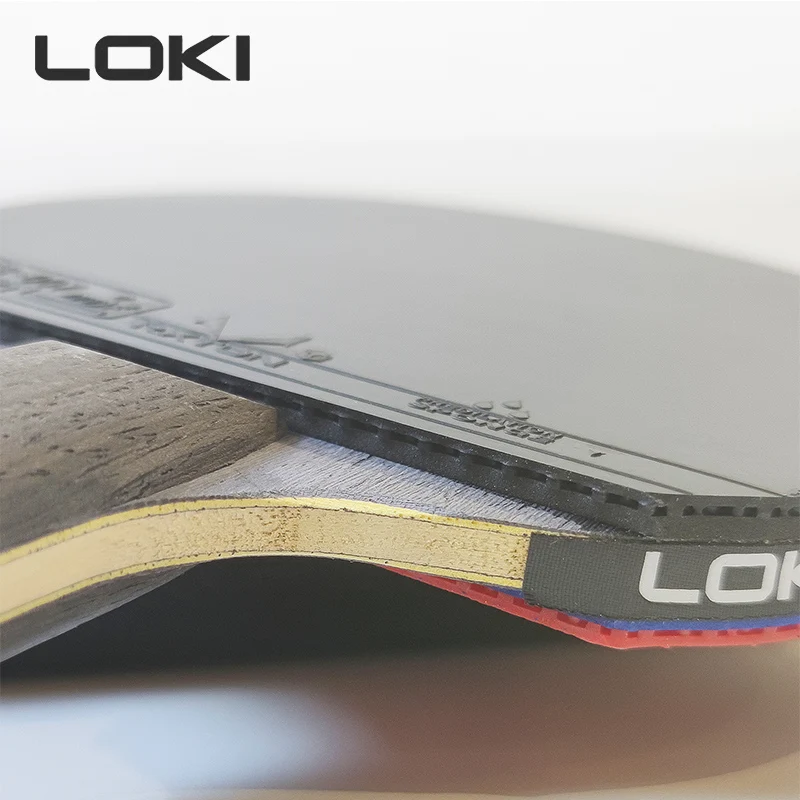 Loki 9 Star المهنية بينغ بونغ مضرب هجوم حلقة عالية لزجة تنس طاولة مضرب الكربون شفرة مجداف