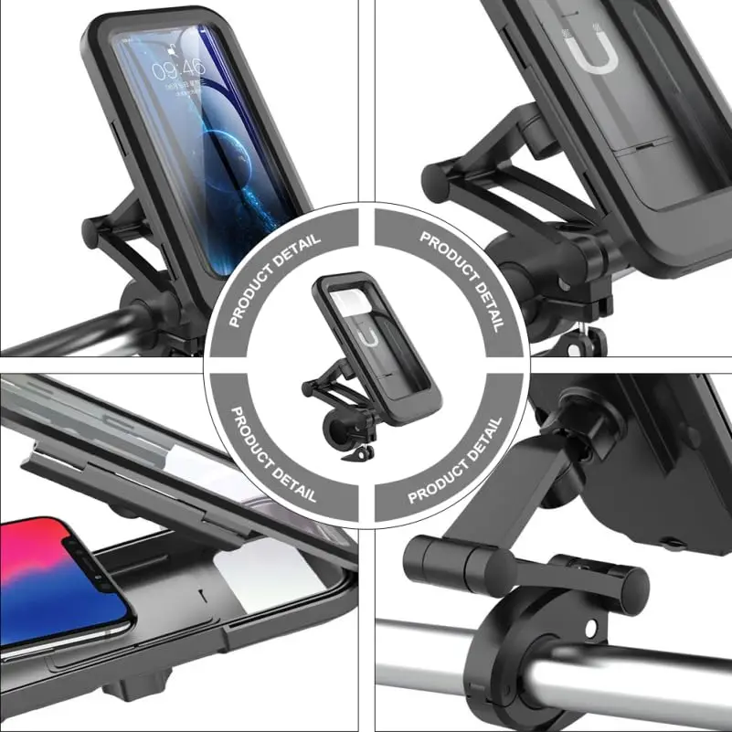 

1 pc Motorcycle Bike Mobile Phone Holder Support Universal Bicycle GPS 360° Swivel Adjustable Motorcycle Cellphone Holder