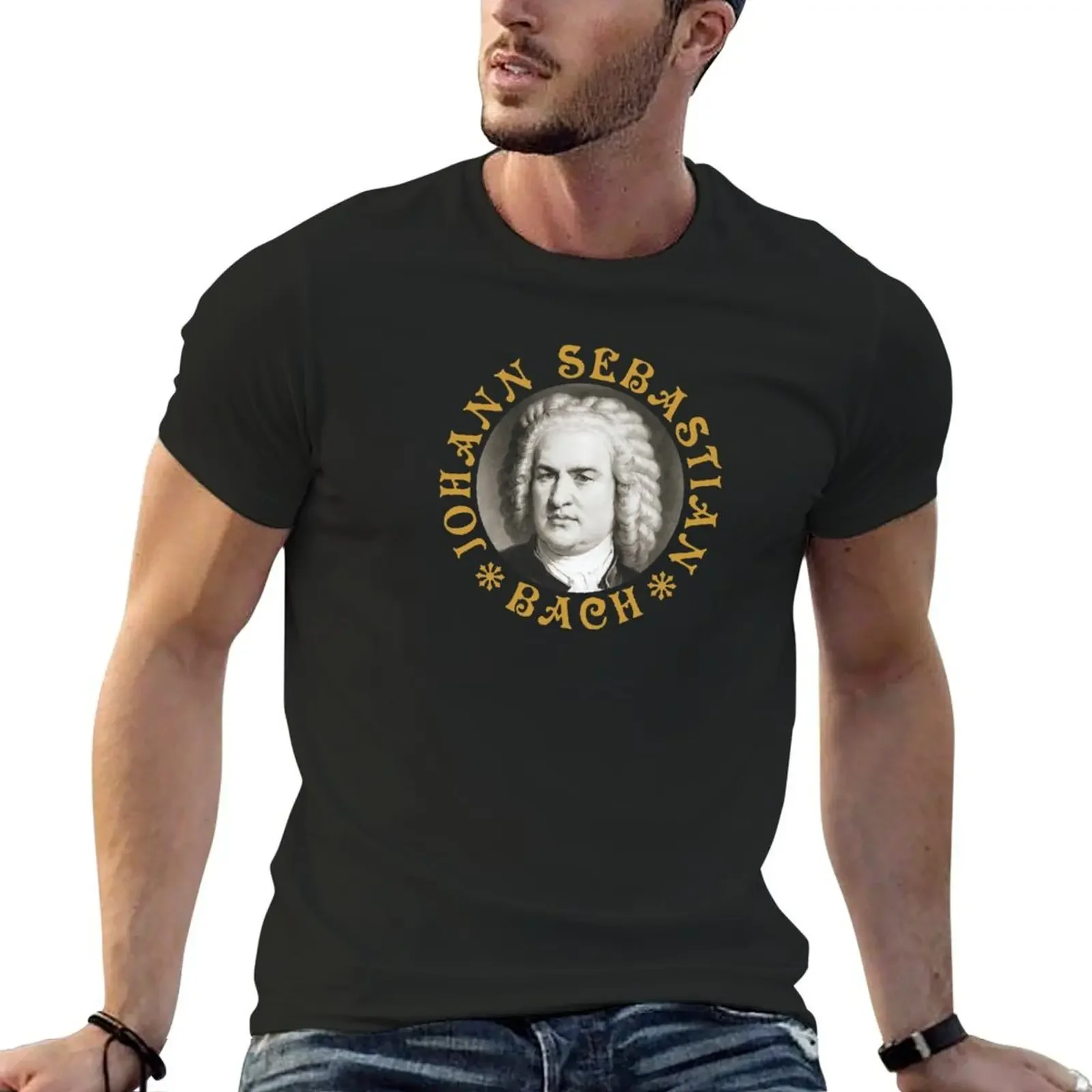 Johann Sebastian Bach - AC1 - Old Gold T-shirt Aesthetic clothing cute clothes mens workout shirts