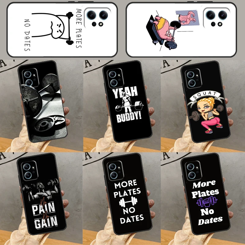 Funda de gimnasio para fitness con motivación de entrenamiento para Xiaomi Redmi Note 9 10 11 12 13 14 Pro 9S 10S 11S 12S Redmi 14C 13C 10C 12C