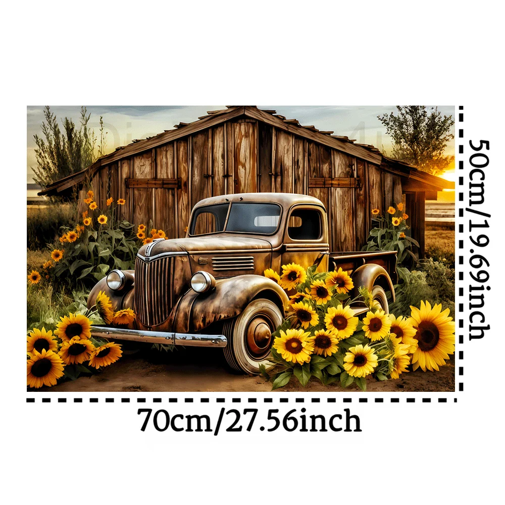 จิ๊กซอว์รถบรรทุกและโรงนาสไตล์วินเทจ 1,000 ชิ้น - ของเล่นจิ๊กซอว์ขนาดใหญ่สำหรับผู้ใหญ่ เกมเสริมสร้างความสัมพันธ์ในครอบครัว ของตกแต่งบ้าน ฝึกสมอง ทำจากกระดาษแข็ง