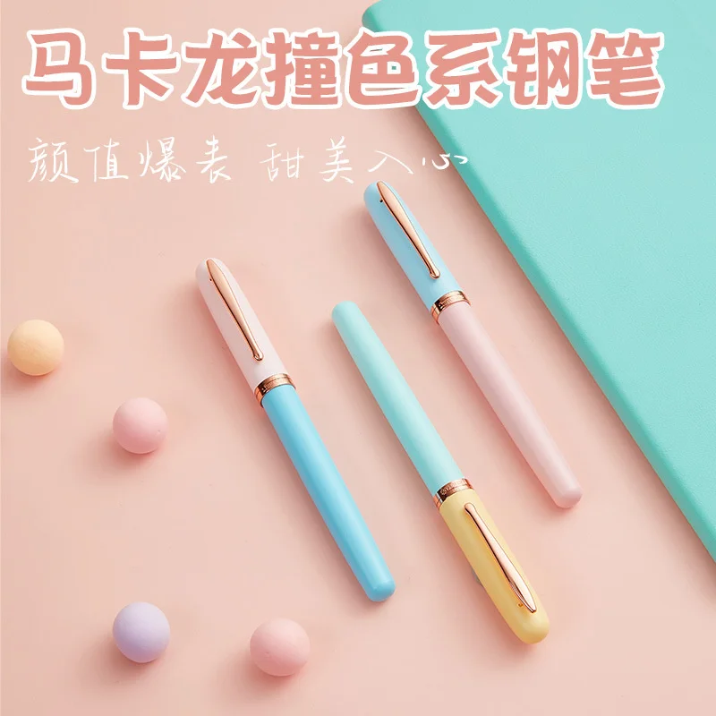 Macaron Color Cute Mini  Fountain Pen Exquisite Gift For Girls, Pupils And Students