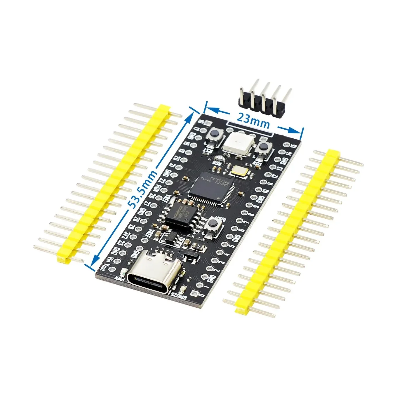 Raspberry Pi Pico – 4 Stuks, Flexibele Microcontroller Met RP2040, Dual-core ARM Cortex M0+, 133 MHz, Ondersteunt C/C++/Python