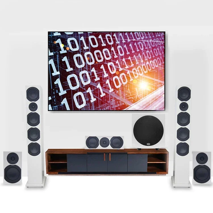 

DEKEN SLIM 10 Hot Selling 5.1 Channel Home Theater System High End Super Bass Hifi Surround Soundbar HiFi Flat Speakers