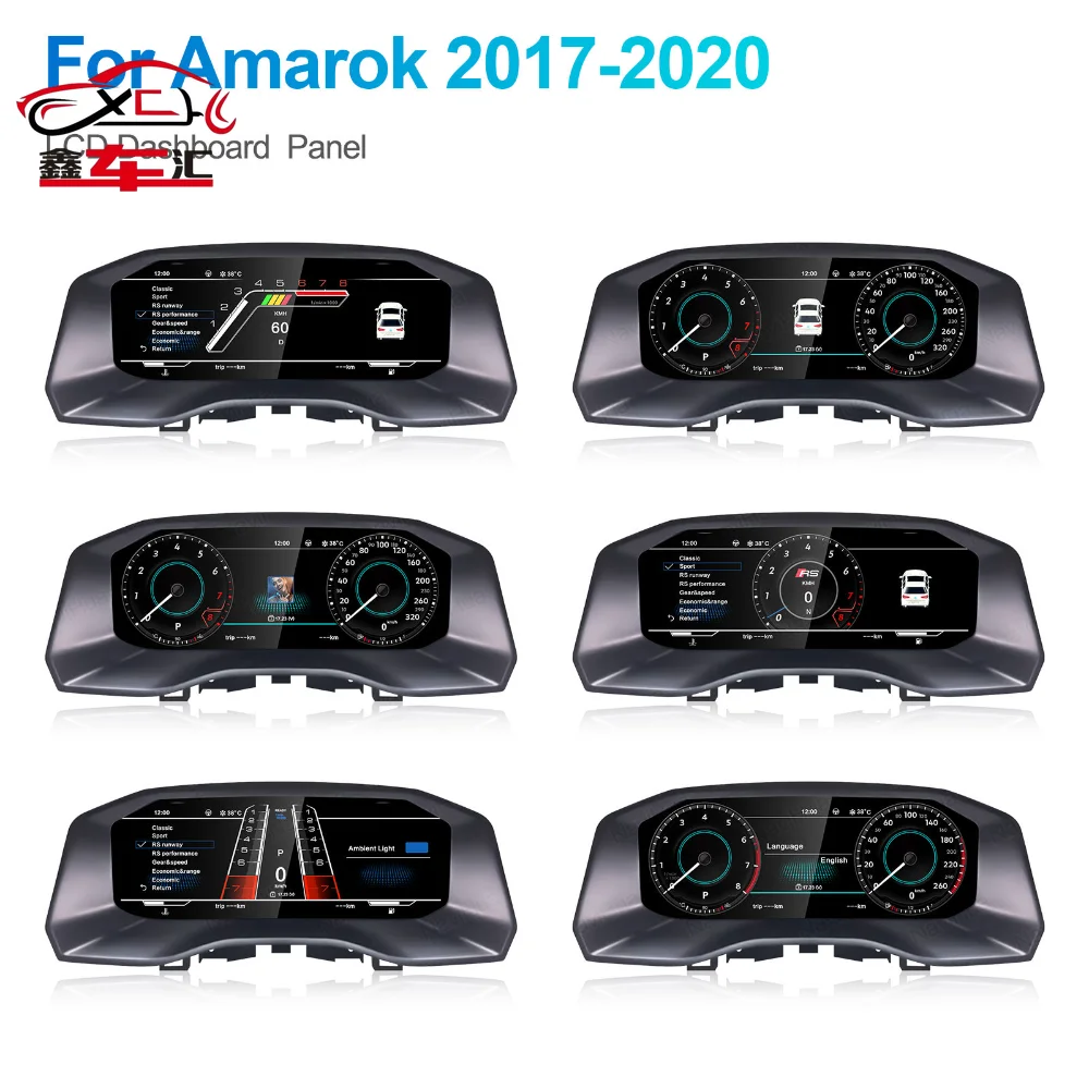 

Navihua LCD Instrument Digital Cluster for VW Amarok 2019-2020 Ghost LCD Dashboard Virtual Cockpit Speedometer