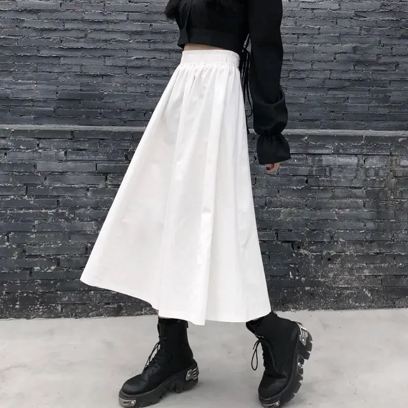 

Skirts Women Hot Sale Solid Baggy S-5XL High Waist Basic Popular Teens College Ulzzang Tender Minimalist All-match Comfort Cozy