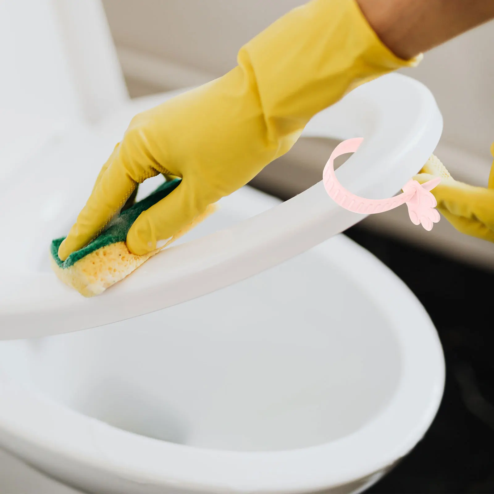 

10Pcs Toilet Lid Lifter Tpr Material Durable Practical for Home Public Use Toilet Seat Handle Bathroom Supplies