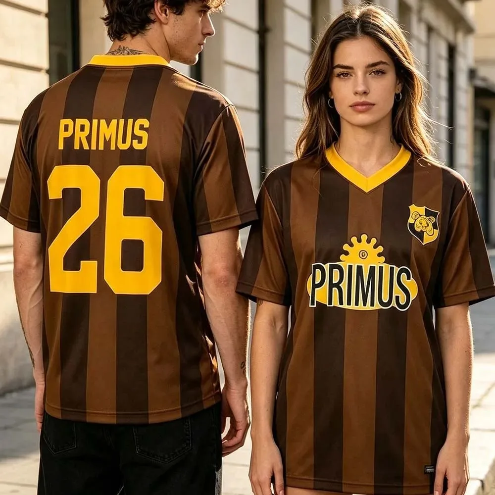 Summer Primus Europe and UK 2026 Tour Football Jersey Men Women Soccer Tees Short Sleeve V-neck Fashion Loose T-shirt Print Tops
