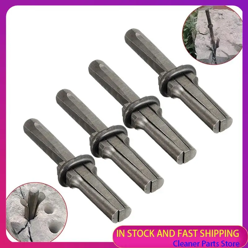 

HOT SALE-4 Pieces Of Stone Cleavers, Wedges, Stonecutters, Stone Breaking Tools, Iron Chisels, Hand Tools Set Durable Easy To Us