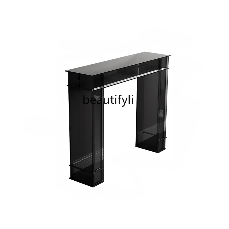 

GY Light Luxury Home Console Italian Modern Minimalist Side Table Wall Narrow Decoration Entrance Rack Creative Console Tables