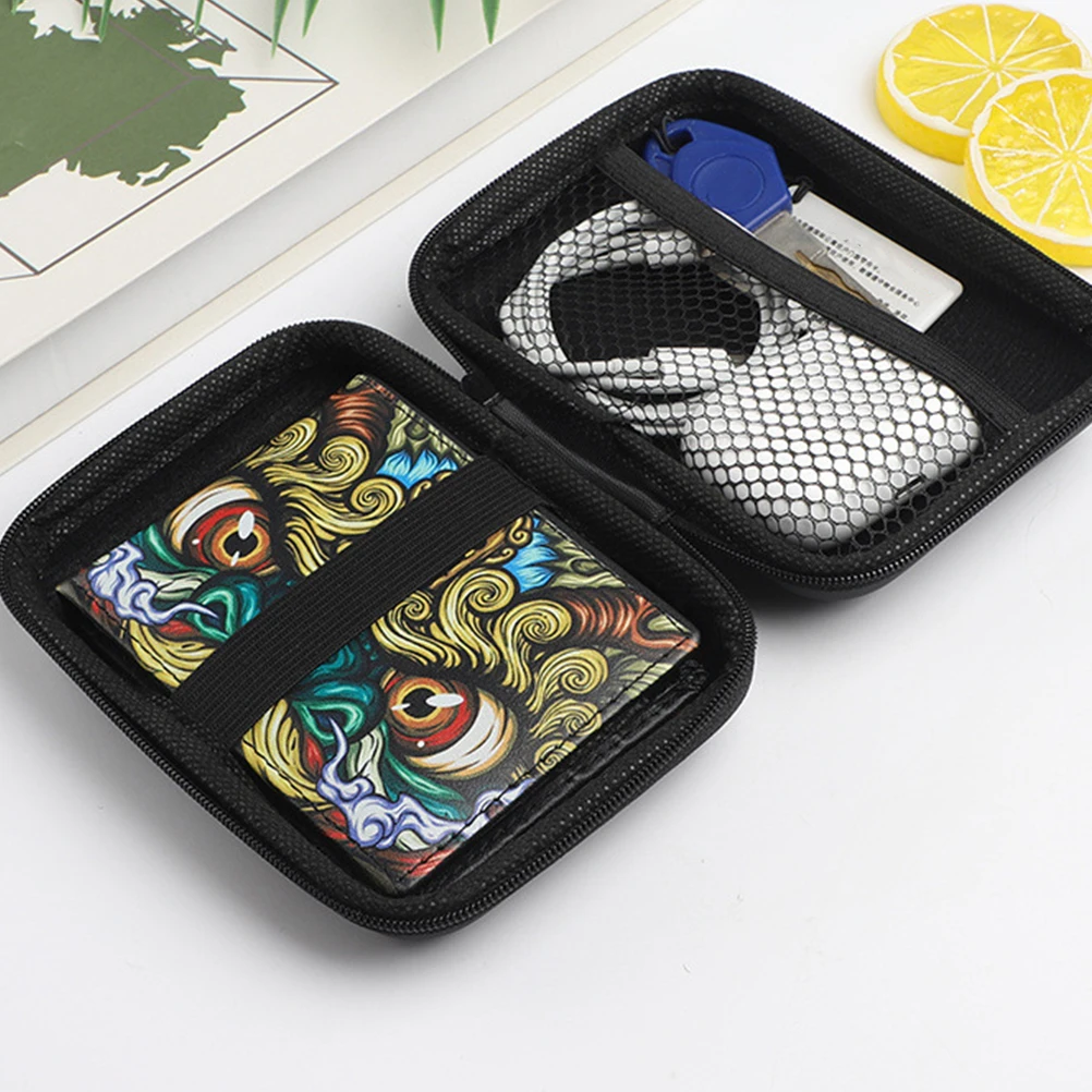 

Eva Hard Disk Bag Digital Accessory Travel Earphone Storage Shockproof ganizer Pouch Mesh Pocket Electronic Small Bag
