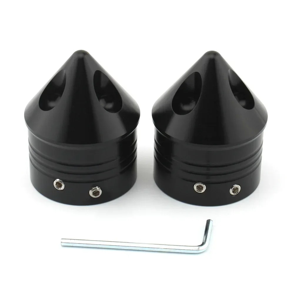 Motorcycle Front Axle Nut Covers Caps For Harley Sportster Iron 883 1200 Touring Street Glides Road Kings Glides VRSC Softail