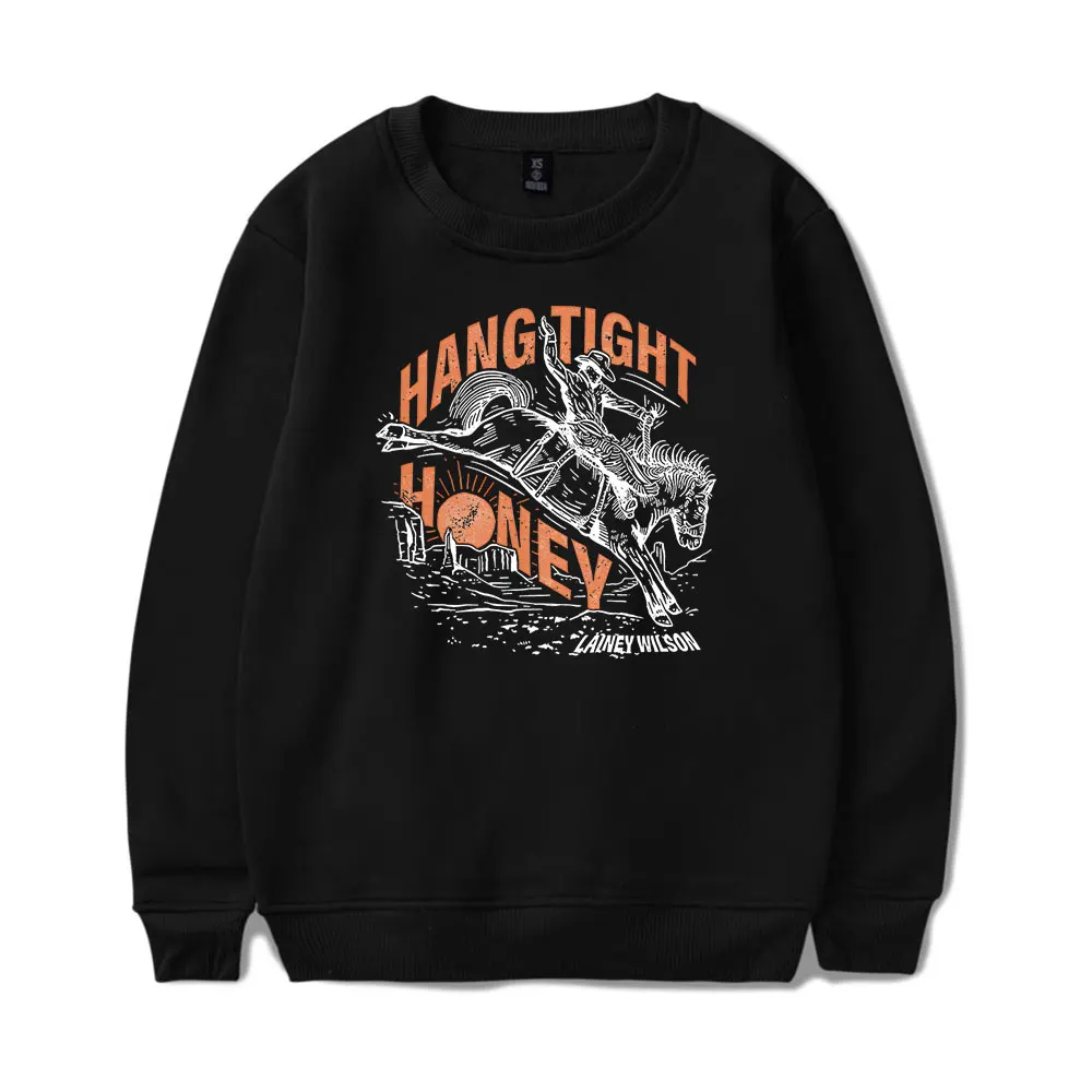 Lainey Wilson Hang Tight Honey O-Neck Sweatshirts Women Men Long Sleeve Fashion Pullover Clothes