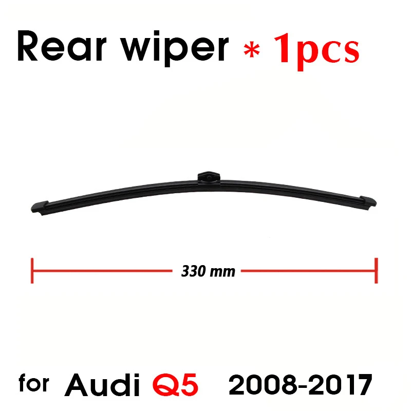 BROSHOO LHD RHD Wiper Front Rear Wiper Blades Set For Audi Q5 2008-2016 2017 Windshield Windscreen Window 24\