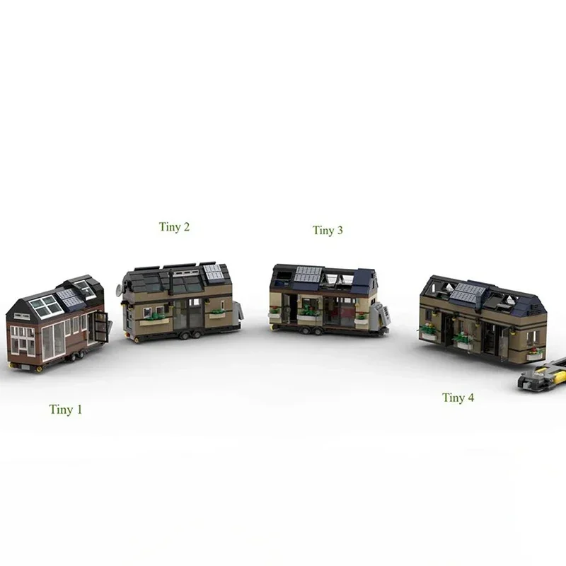 City Street View Model Moc Building Blocks Tiny Houses Bundle Pack Model Technology Model Bricks DIY  Assembly Toys Construstion