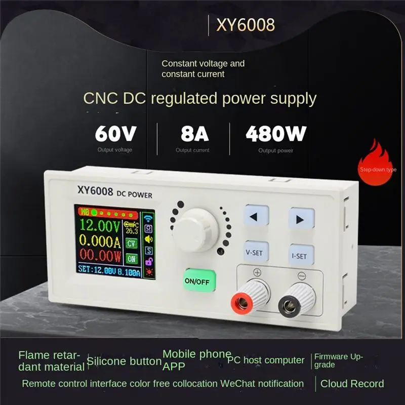 DT17 Adjustable DC Regulated Power Supply Step-Down Module 60V480W, for Constant Voltage Current, CNC Digital Controlled for