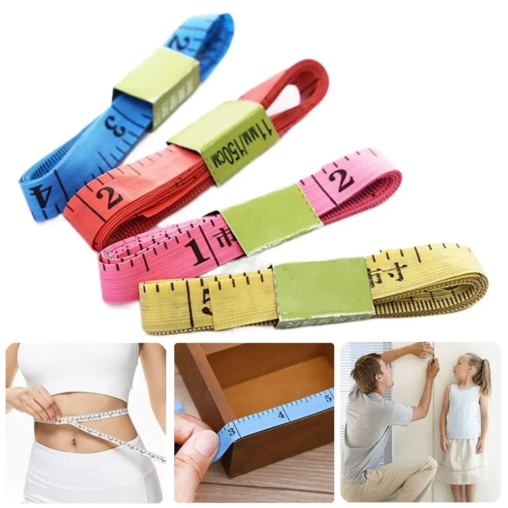 

New 60in Soft Tape Measures Double Scale Mini Body Measuring Ruler Flat Ruler Bust Waist Mini Measuring Clothes Tailor Ruler