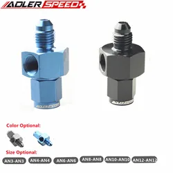ADLERSPEEAN4-Adaptateur de port latéral pour capteur de jauge d'huile, pièce de raccord évasée en alliage, connexion de joint NPT AN, AN6, AN8, AN10 à 1/8 pouces