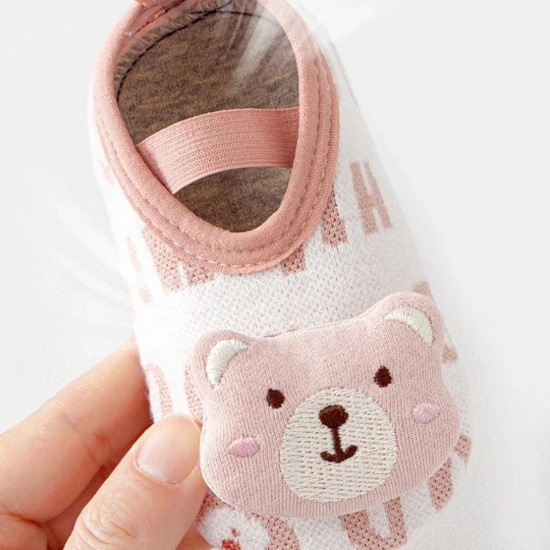Summer Baby Shoes and Socks Newborn Floor Shoes Front Shoes Toddler Shoes Baby Soft-soled Non-slip Shoes Cartoon Straps