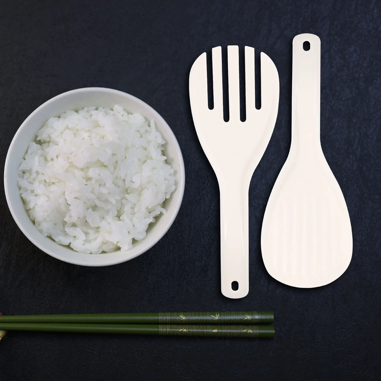 

4 шт. компактный набор неглубоких ложек для риса, устойчивая к царапинам лопатка для приготовления пищи, лопатка для суши, ложка для риса, сервировочная ложка, кухонная посуда