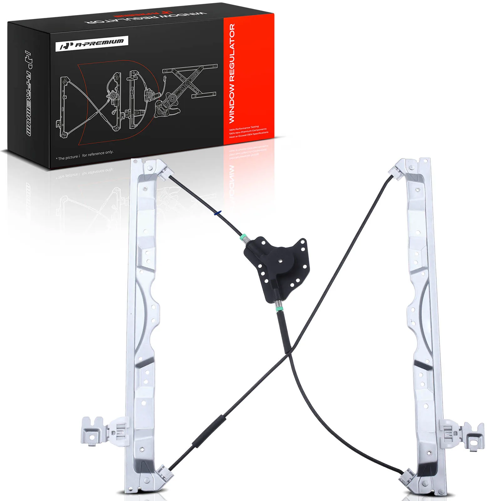 A-Premium Front Driver Side Window Regulator for Nissan Titan 2004-2015 Armada 2005-2015 Infiniti QX56 2004-2010