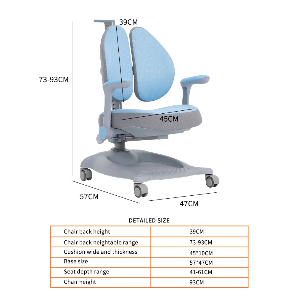 #￥Height  Children Chair Desk Home Furniture Manufacturer Factory Learning Table Kids Child Ergonomic Study Chair