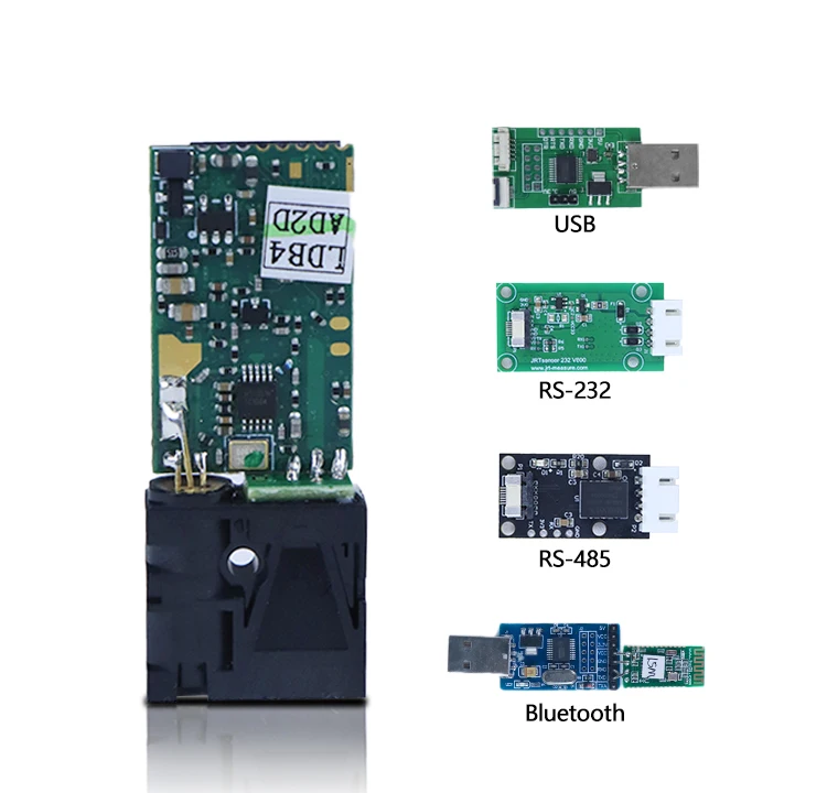 Short Laser Distance Sensor 2 Mtr RS232 Rangefinder Module 650nm Visible Laser Height Gauge Distance Module