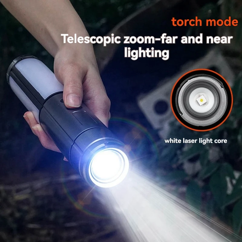 Multifunction LED Outdoor Camping Lantern, Cmping Light/Flashlight 2-In-1, Fretable Light Pole, Suitable For Outdoor