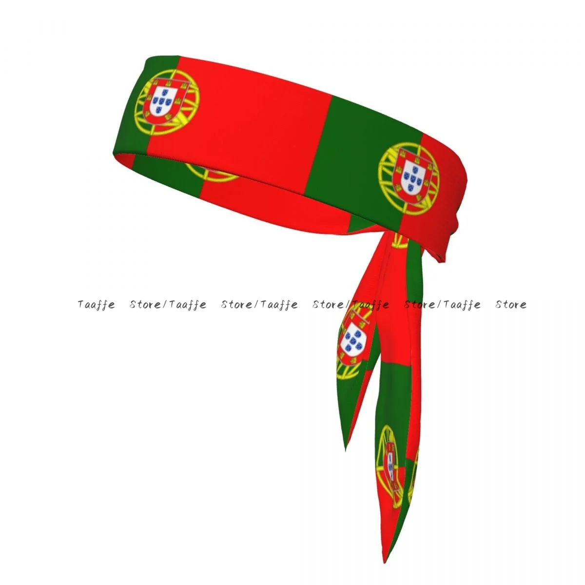 

Sports Headband Head Tie Flag Of Portugal Bandana Sweatbands Yoga Tennis Headwrap for adult