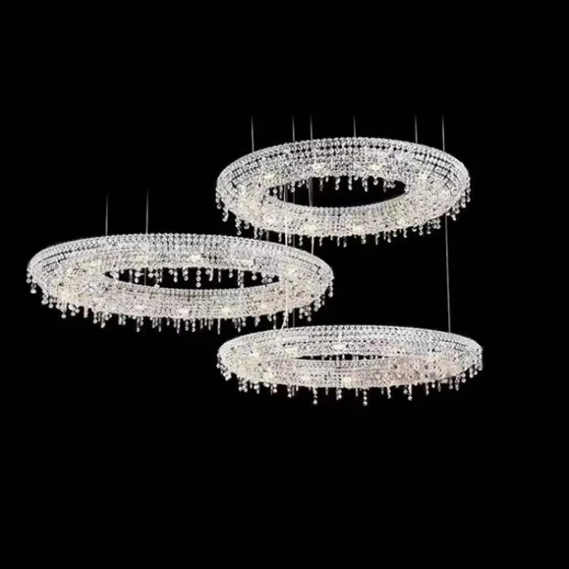 

Creative Lamp Decoration Villa Living Room Hotel Modern Luxury Crystal Light Emitting Diode Chandelier