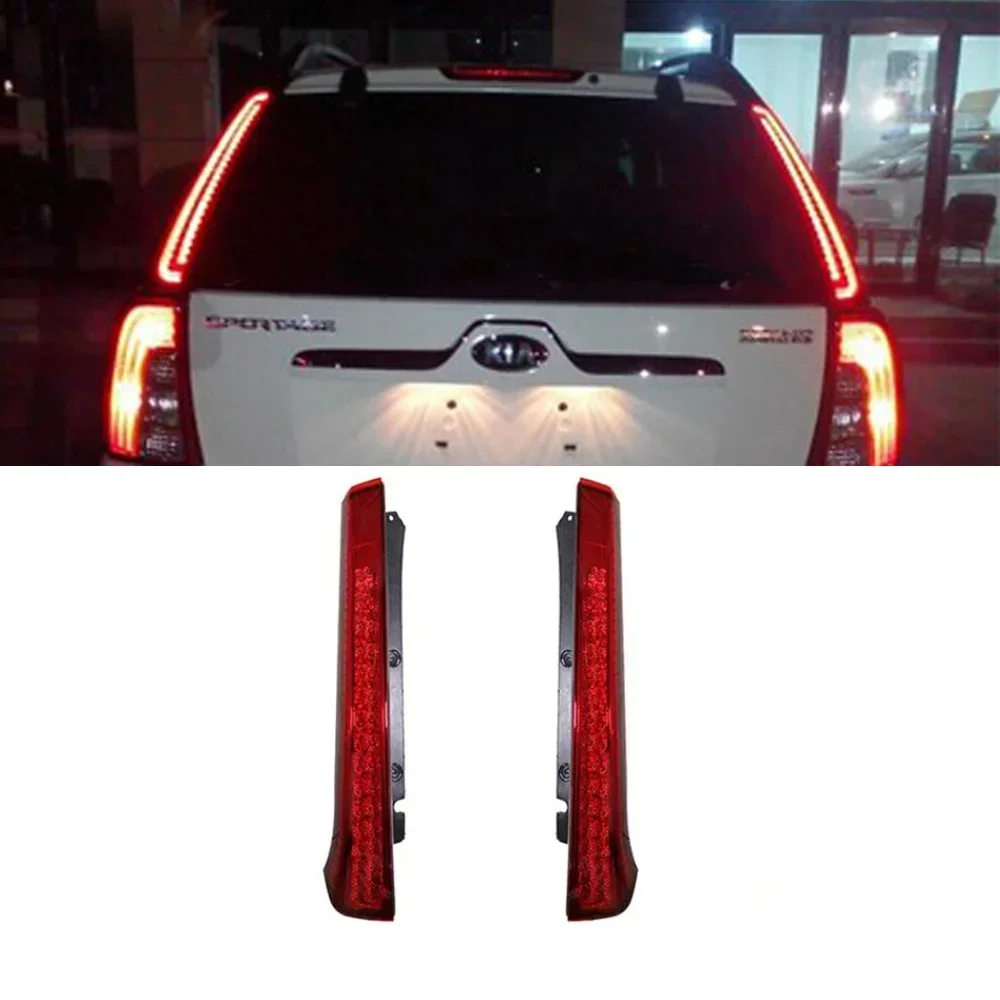 Tylne hamowanie samochodu dla Kia Sportage 2 JE KM 2005 ~ 2010 2006 2007 2008 2009 światła mapa lampy LED czytanie kolizji Taillight reflektor Trunk