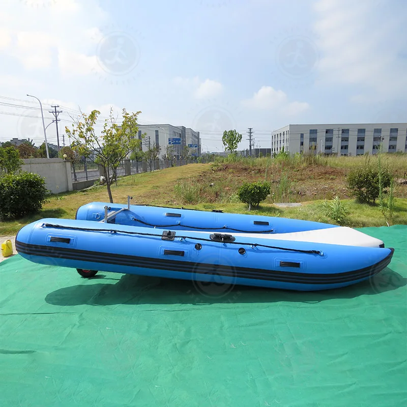 New design pvc rowing boats kayaks Popular Customized size Inflatable Fishing Boat