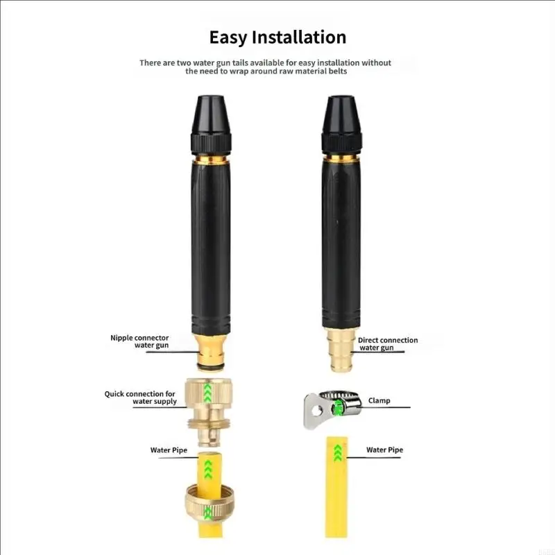 D5BE Leak Proof Plastic Water Sprayed Guns Nozzle For Washing And Watering Plant