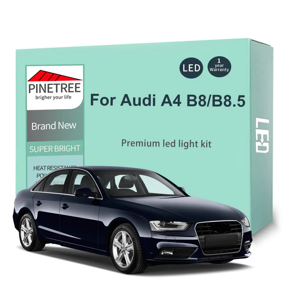 

Canbus Led Interior Light Kit Canbus For Audi A4 S4 RS4 B8 B8.5 Sedan Avant 2009-2016 LED Bulbs Dome Trunk