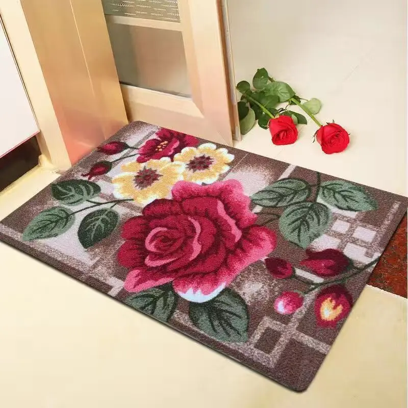 40x60CM Bathroom Anti-slip Foot Mat Home Decoration Small Carpet Rectangle Living Room Floor Mat Toilet Entrance Doormat