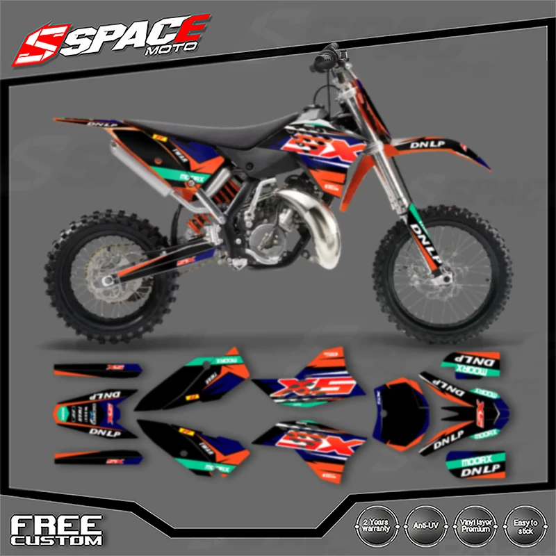 

SPACE Custom Motorcycle Graphics Background Decal for KTM SX SX65 2009 2008 2010 2011 2012 2013 2014 2015 SX 50 Stickers Kits 04
