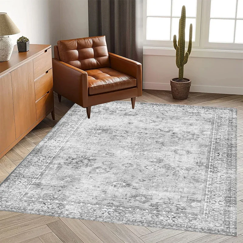 VIKAMA BOHO Luxury Carpet For Living Room Entrance Floor, Bedroom Side Rug, Soft Anti-Slip Floor Mat, Home Decoration