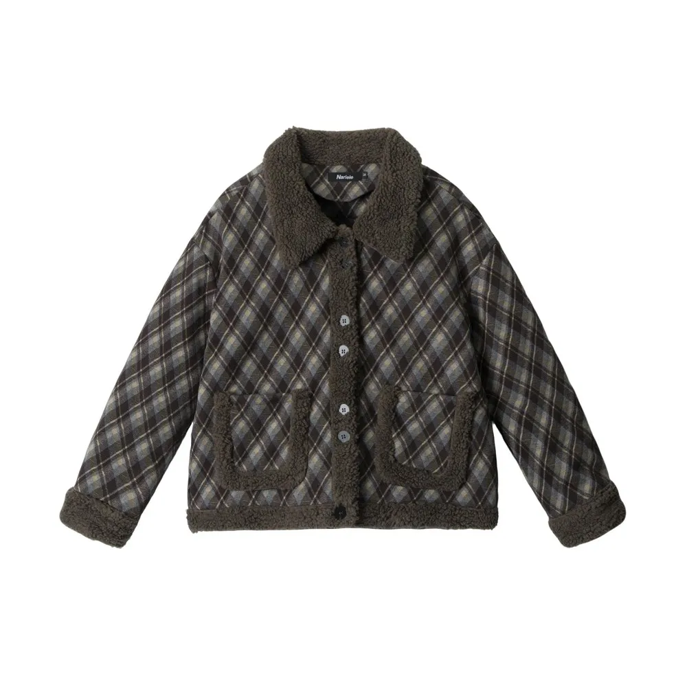 

Винтажные лоскутные флисовые воротники, толстые свободные куртки, хлопковые пальто для женщин и девочек, верхняя одежда для акмедиа, весенне-зимняя уличная одежда