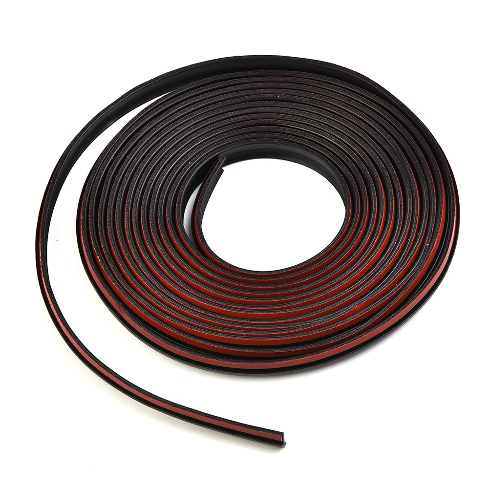 5M Black Car Sealing Strip Inclined T-shaped Edge Trim Rubber Shock-absorbent Waterproof  Sound-insulated EPDM Rubber 8MM*10MM