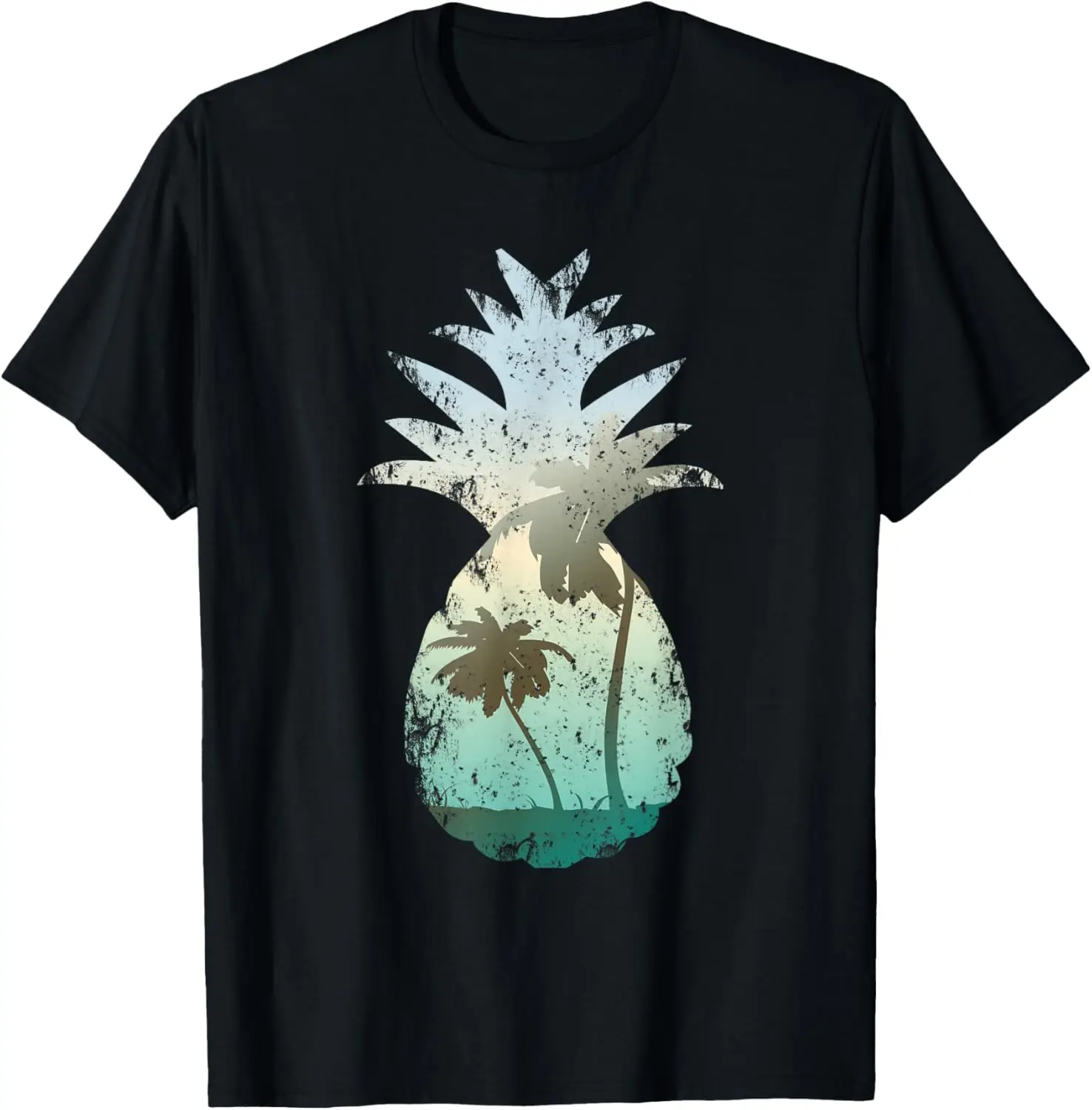 

Pineapple Shirt Palm Tree Sunset Beach T-Shirt Gift T-Shirt