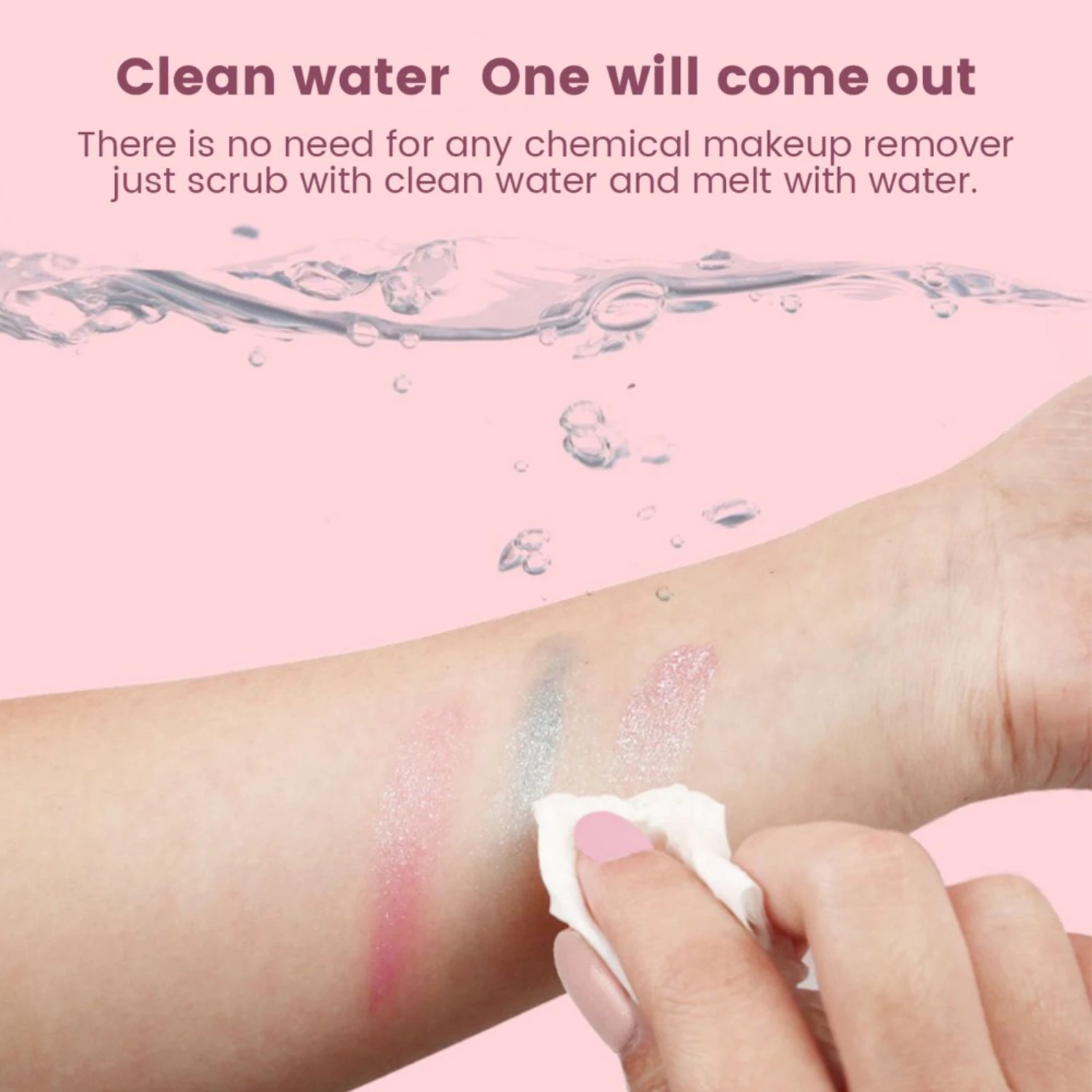 Set cosmetico lavabile Kit per trucco per ragazze per bambini Pieghevole per giocare Vanity Makeup Toy Palette Box con rossetto a specchio per ragazze