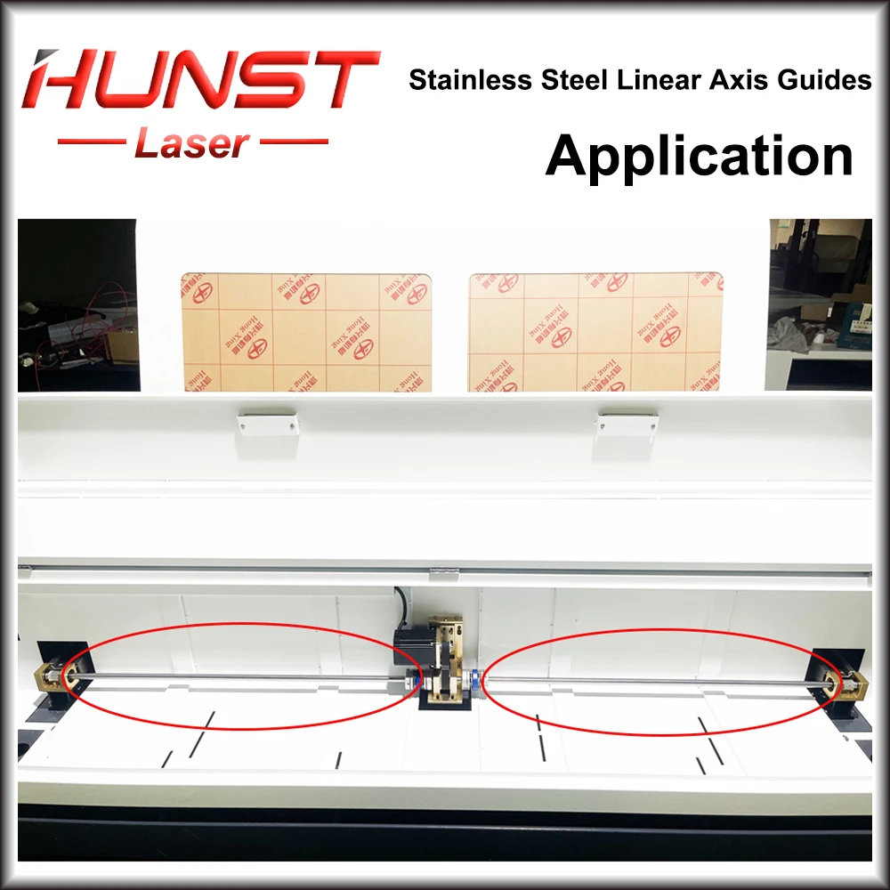 HUNST Rvs Ronde Bar Machine Tool Lineaire As Gids Optische As Gids Glijbaan Staaf Diameter 10mm/12mm