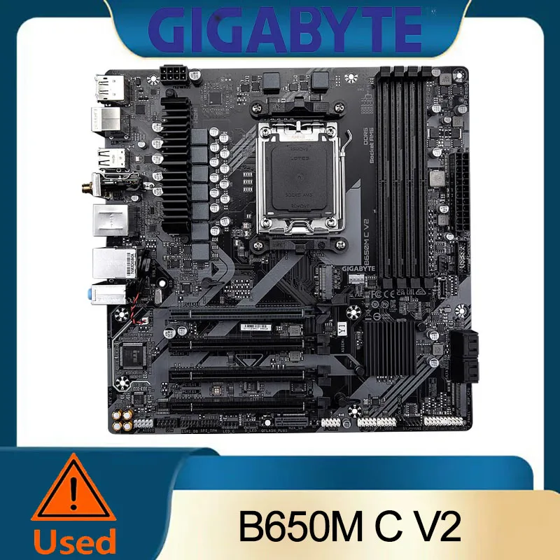 

GIGABYTE B650M C V2 (AM5/ LGA 1718/ AMD/ B650/ Micro-ATX DDR5/ PCIe 4.0 M.2/ PCIe 4.0/ USB 3.2 Gen1 Type-C/ 1G