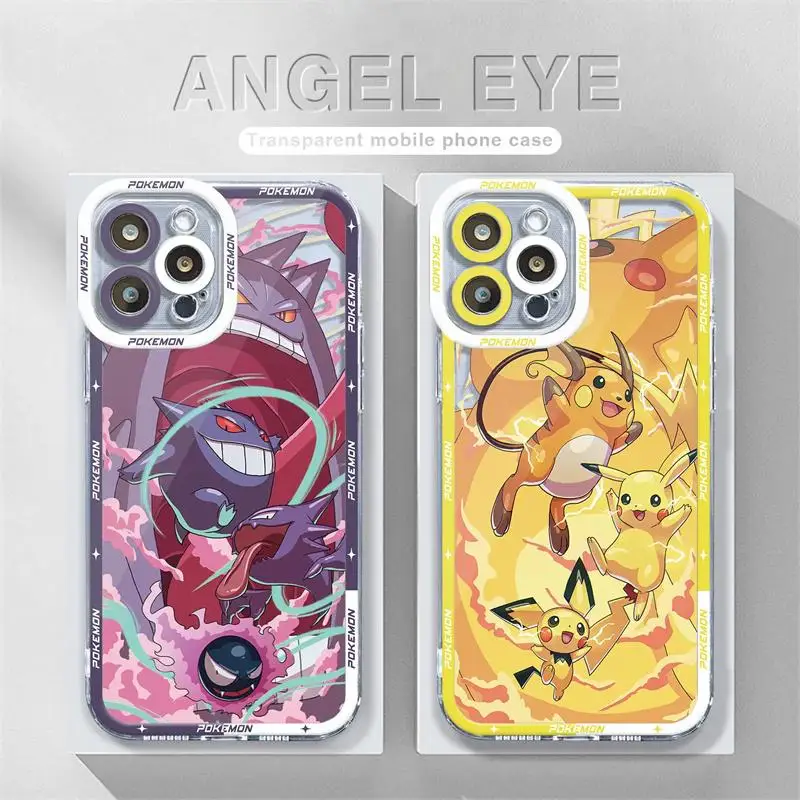 Phone Case For VIVO Y12I Y20 Y11S Y12S Y12A V25 V20 V20SE V21 V23 V23E V27 V27E V30E cover Cartoon Pokemon Pikachu Gengar Eevee