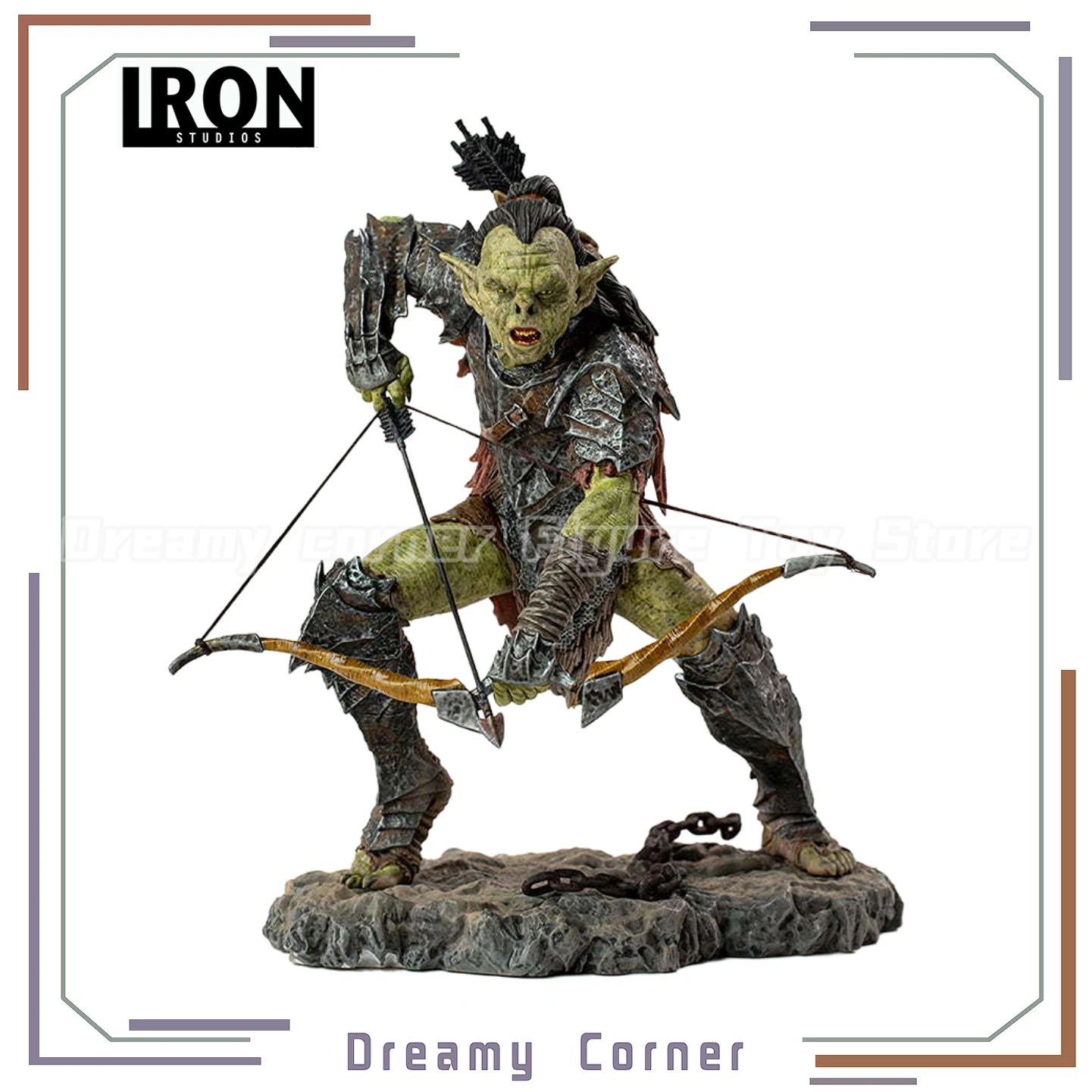 

【В наличии】Оригинальная фигурка Iron Studios HALF-ORC Archer 1/10, игрушечная модель в подарок