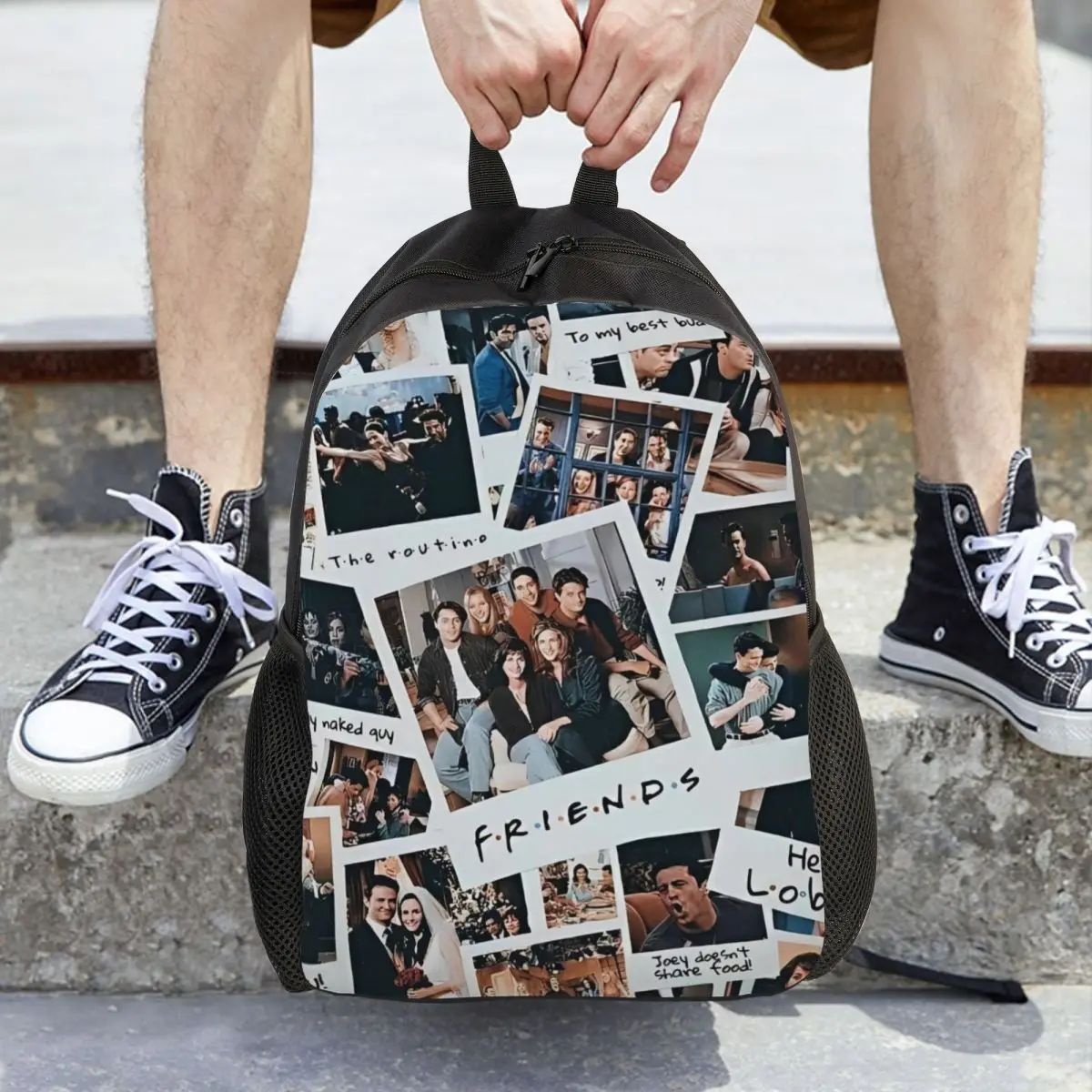 

Friends TV Show Casual Backpack Gift Student Business Daypack for Men Women Laptop Canvas Bags