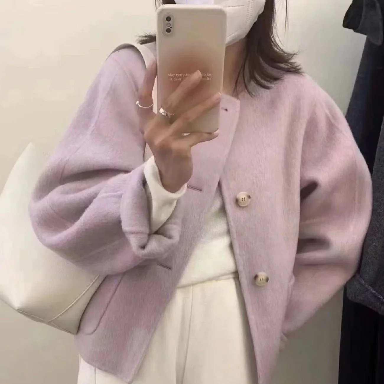 Elegant Tweed Style Woolen Short Jacket For Women Casual Fashionable High-End Feel Loose-Fit Top Autumn/Winter New Arrival